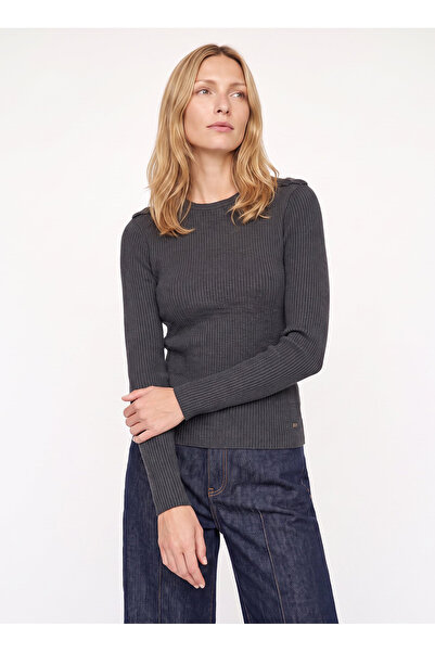 Mustang Antrasit Kadın Relaxed Sweatshirt M6WL-SWT1550