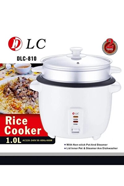 DLC جهاز طهي الأرز الكهربائي من دي إل سي (DLC-810) بسعة 1 لتر وقوة 400 واط، ي...