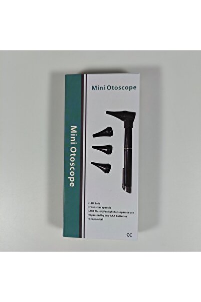 mucize Mini Otoskop Kulak Muayene Cihazı - LED Işıklı KBB Kalem Fener Ve 4 Bo...