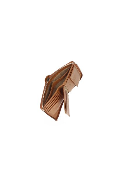 Adrada Women's Leather Wallet - DIV. A221Z, Taupe green