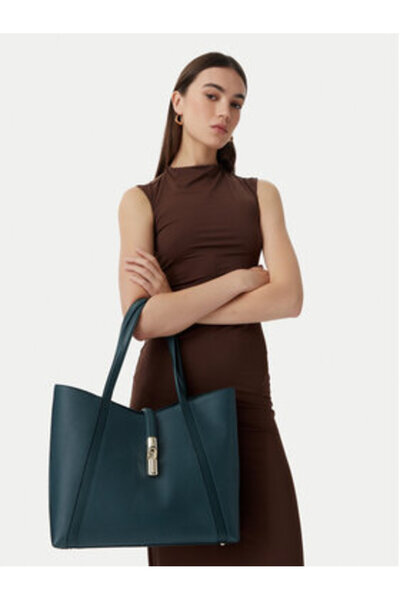 FURLA Geantă Goccia L WB01788 BX3353 CN 4907S Verde închis