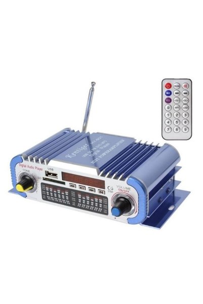 GÜMRÜK BEY HY601 2-Kanal Dijital Hi-Fi Amplifikatör USB/FM/SD 12V