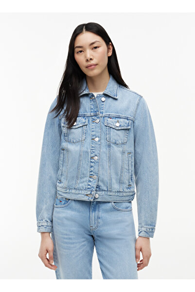 Tommy Jeans Mavi Kadın Denim Ceket DW0DW234721AB