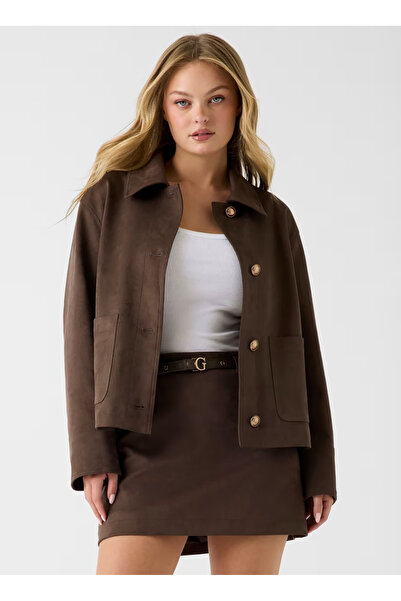 Guess Kahverengi Kadın Ceket W6YL14W2887-F1GQ