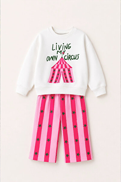 daisydolly Girl's Printed Detailed Cotton Non-Padded Set