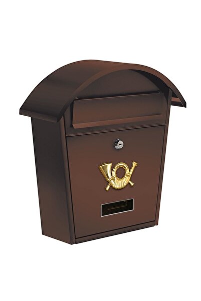 Vorel 78587 Cutie poștală, oțel, 380x320x105mm, Maro, 2 chei