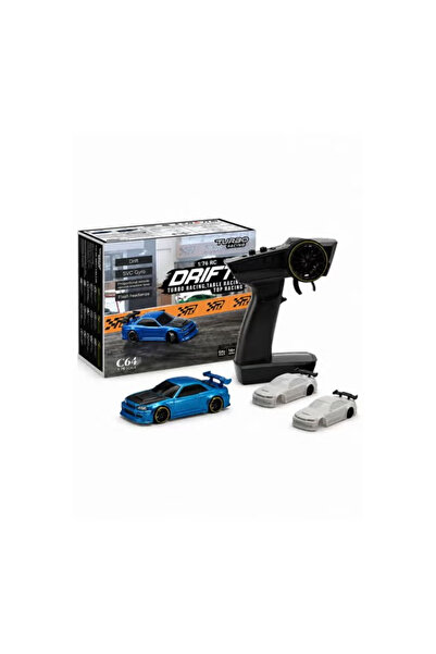 TOY LAND Racing 1:76 Scale Drift RC Car with Gyro Mini Full Proportional RTR ...