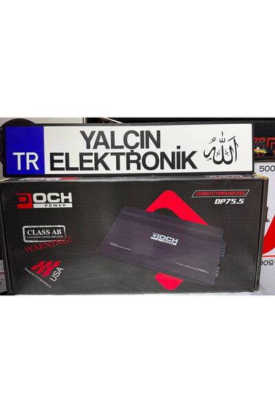 DOCH POWER DP 75.5 ab Class 5çıkış 7500W power Output4ohm 75rmsx4+280wx1 YALÇ...
