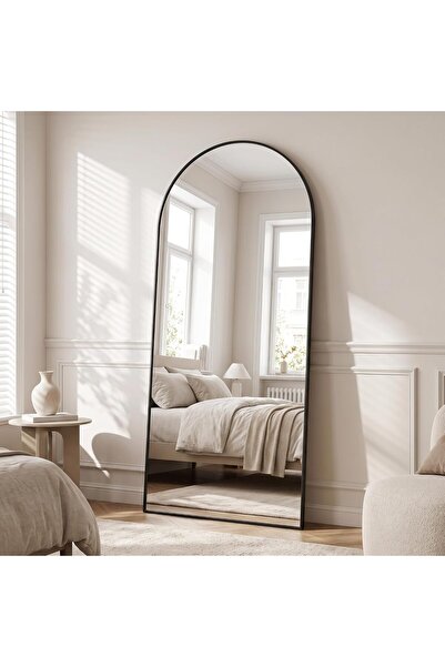 Generic VooBang 180 x 75 cm Arched Full Length Mirror, Arch Floor Mirror Full...