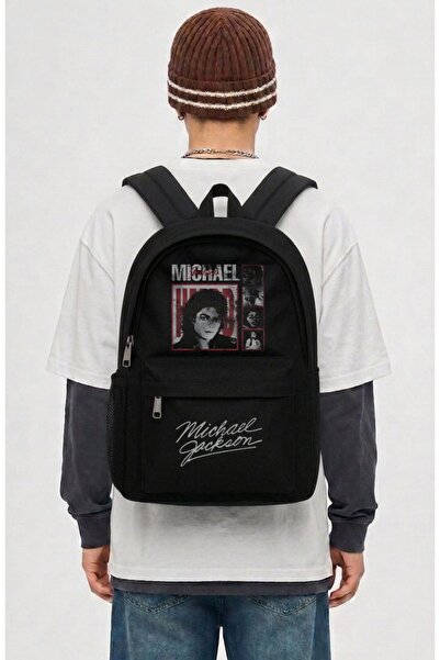 Fuddy Moda Rucsac unisex cu imprimeu Michael Jackson