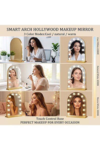 Generic Hollywood Mirror with Lights 62X43CM Makeup Mirror for Bedroom, Large...