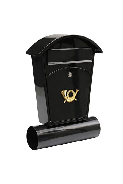 Vorel Cutie poștală cu suport pentru ziare, 78590, negru 480x280x80 mm