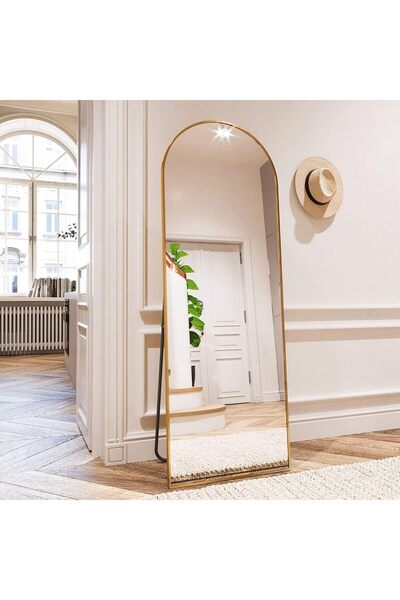 Generic VPHOME Arched Full Length Mirror, Arch Floor Mirror with Stand, Full ...
