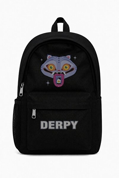 Fuddy Moda Unisex Derpy Printed Backpack, Kpop Demon Hunters Themed School Bag