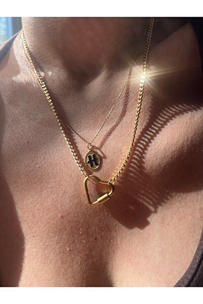Hoop jewelery Steel Heart Lock Pendant (Charm Can Be Added)