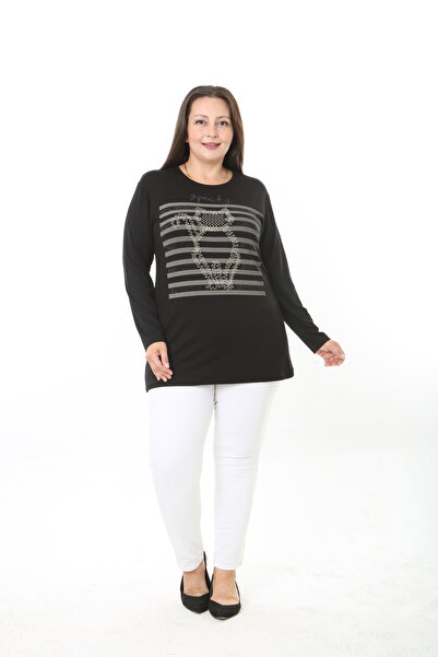 XL Modam Printed Stone-Embellished Lycra Viscose Plus Size Tunic
