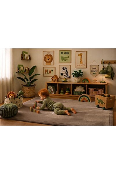 Vati Balin Tek Renk Memory Foam Tatami Bebek Cocuk Oyun Mati Halisi