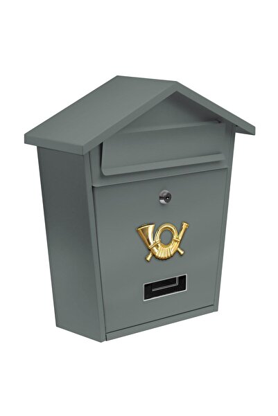 Vorel 78581 Cutie poștală, oțel, 380x320x105mm, Gri, 2 chei