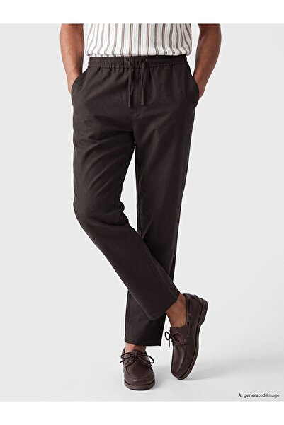 LC Waikiki Lcw Vision Brown Regular Fit Linen Look Men's Trousers