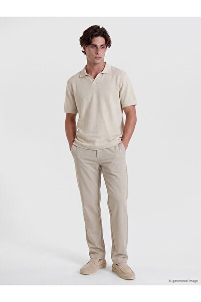 LC Waikiki Lcw Vision Beige Regular Fit Men's Trousers