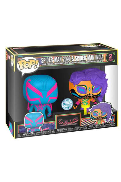 Funko Pachet POP 2 figurine Spider-Man - Spider-Man 2099 și Spider-Man Exclus...
