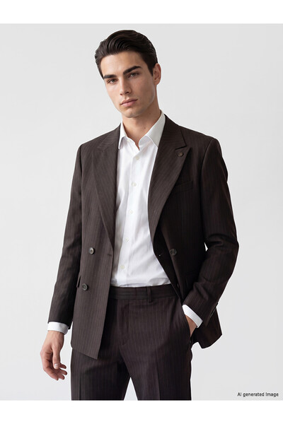 LC Waikiki Vizyon New Season Regular Fit Striped Double Breasted Men's Blazer...