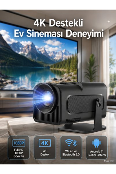 ZERO LAND ILKESTOR 4K Android Smart Wi-fi Çift Kollu Projeksiyon Game Box Kumandalı Taşınabilir (183314) Yen