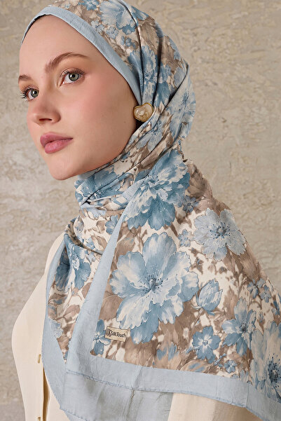 SilkTouch Baby Blue Florina Pattern Shawl