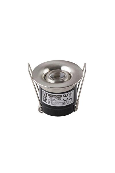 Horoz Spot LED Silvia Crom Mat, 1W, 70lm, lumină neutră 4200K, 85-265V, Aluminiu