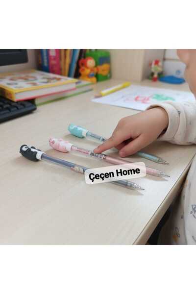 ÇEÇEN HOME Set of 4 0.7 mm Versatil Pencils with Beaver Animal Figures