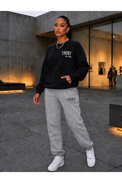 CLOTHES33 Zero Collar Sweat Suit 2-Piece Combination Winter Shardoon Trust Pr...