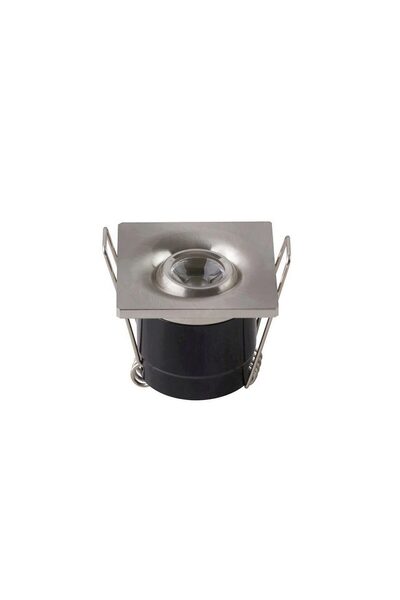 Horoz Spot LED Laura Mat Chrome, 1W, 70lm, lumină neutră 4200K, pătrat, 85-26...