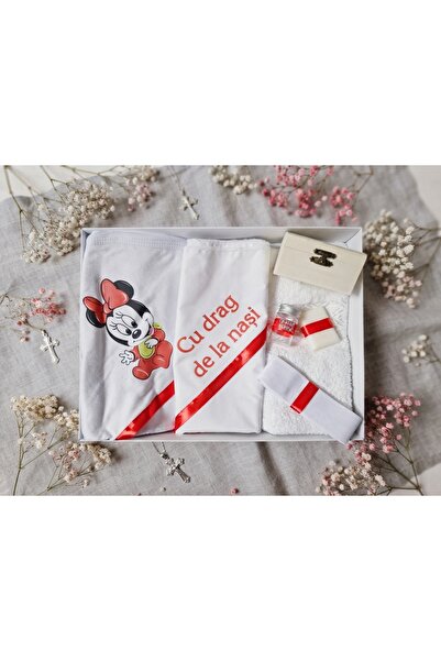 OEM Trusou botez, Minnie Mouse, Rosu