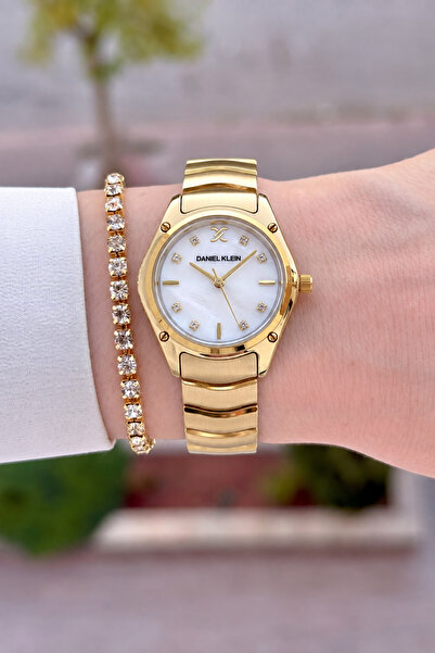 Daniel Klein Sarı Renk 30 mm 24 Ay Garantili Kadın Kol Saati