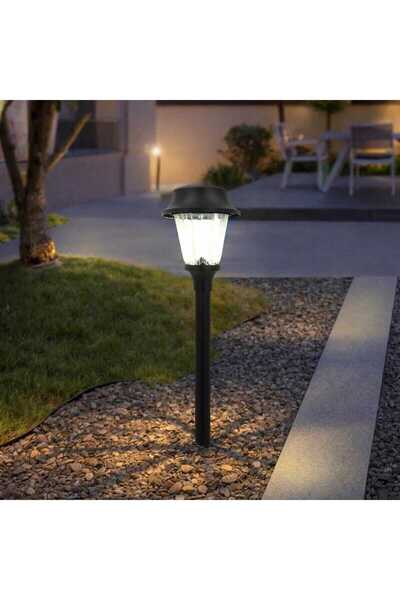 OEM Hoff LED solar lamp, plastic, H 51 cm, black, outdoor