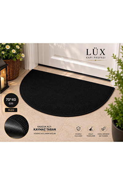 Marrone 70*40 Oval Paspas Kaymaz Kauçuk Paspas