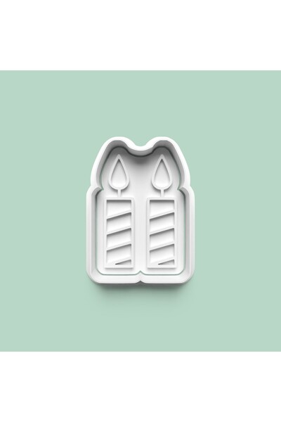 AKTASTORE Two-Year-Old Candle Figure Cookie Mold and Sugar Dough Mold 1006-3