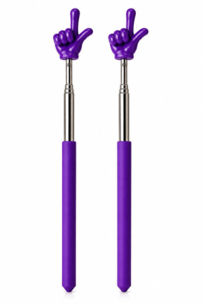 Ercazzo 2’li Set Portatif Uzayabilir Öğretmen İşaret Çubuğu 20-67 CM Teleskop...