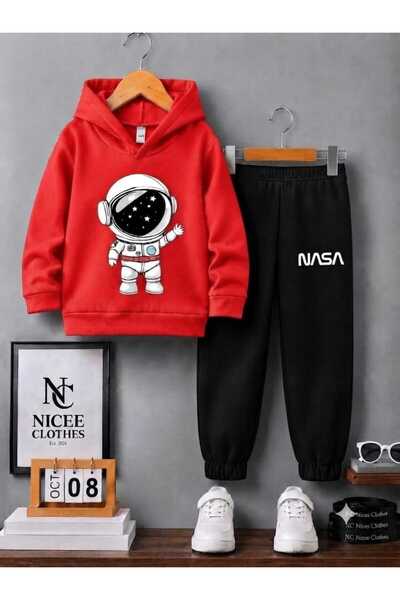 Generic Brand Children's Unisex Tracksuit Set (Nasa Astronaut Printed on the ...