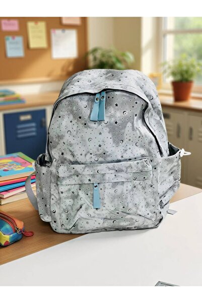 Gharaib Al Tuhaf Starry and Moon Print School and Fashion Backpack – Large Ca...