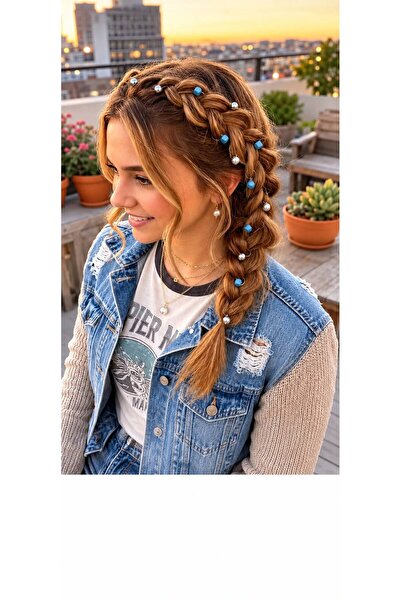 EMKSHOP 12Pcs Hair Ring Hair Braid Bead Hair Rings