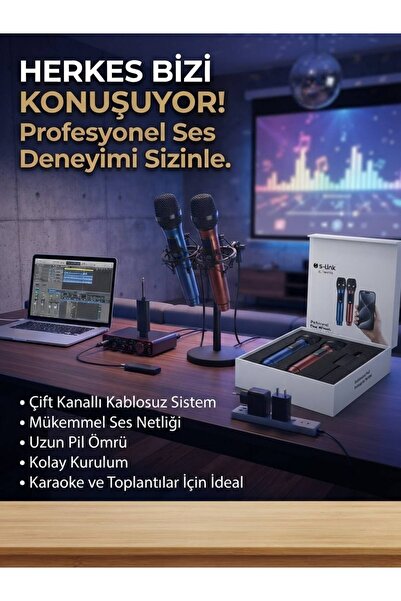 Genel Markalar WİRELESS MİCROPHONE SYSTEM