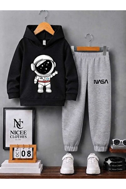 Leto Lykia Unisex Tracksuit (Nasa Astronaut Winter Print on the Cuffs)