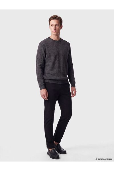 LC Waikiki Southblue Black Regular Fit Gabardine Men's Trousers