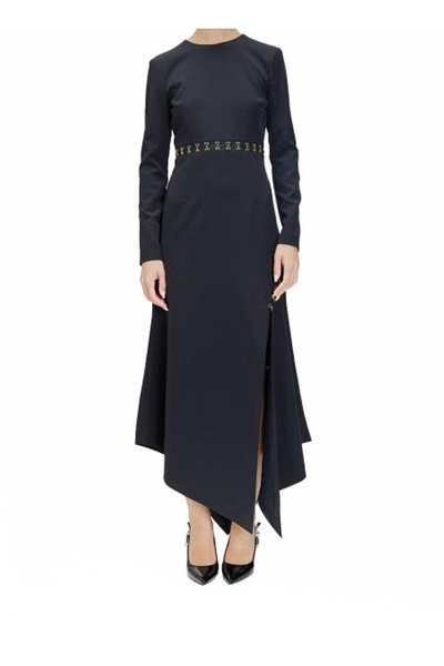 Just Cavalli Siyah Kadın Bisiklet Yaka Elbise 79PAO923