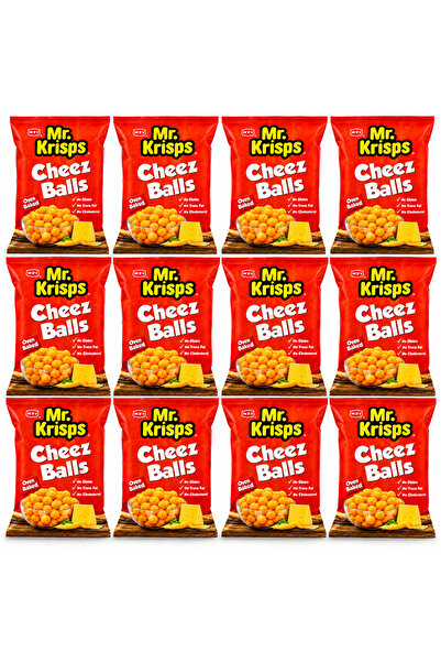 Emirates Pofaki Mr. Krisps Cheese Balls Crunchy Cheese Snack 80g x 12 pieces