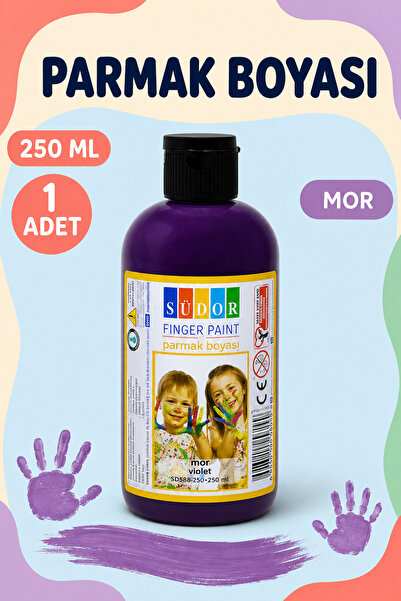 Minopi Südor Mor Parmak Boyası 250 ml – Çocuk Etkinlik ve Hobi Boyası