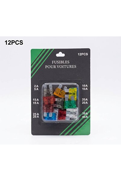 OEM Set of 12 Blade Auto Fuses (Mini/Standard) - 2A to 40A