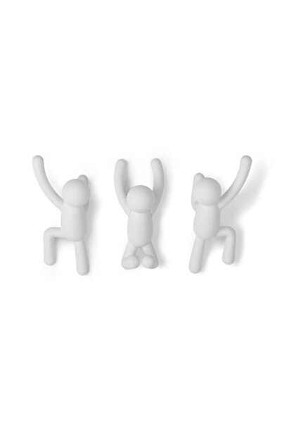 umbra Umeraș din plastic Buddy Hook, 7.6 x 16.5 x 7.6 cm, Alb