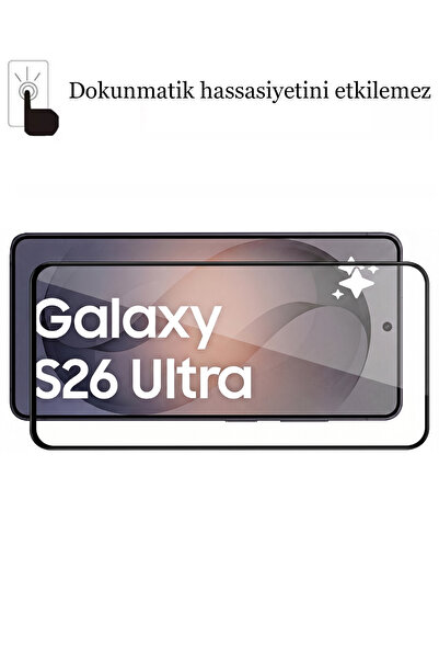 CEPSTOK Samsung Galaxy S26 Ultra 5D Tam Kaplayan 9H Temperli Ekran Koruyucu